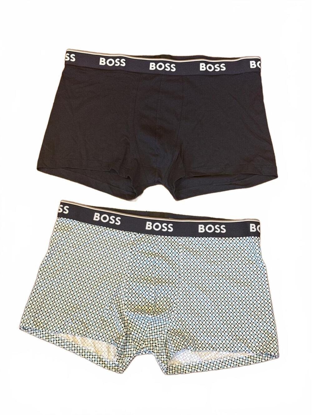 Set of 2 Hugo Boss Men's Underwear 50531701 Cotton Boxer Briefs Size XL